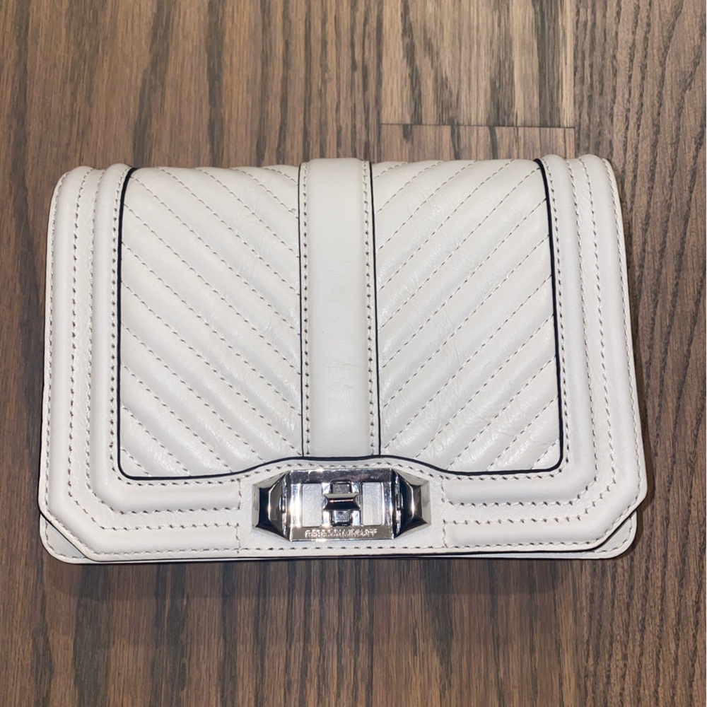 Rebecca Minkoff Chevron Quilt Small Love Crossbody
